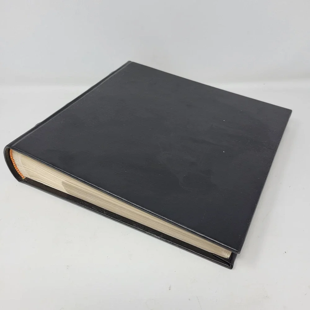 Restoration Hardware Black Leather Photograph Album Archival 200 Prints‎ Italy